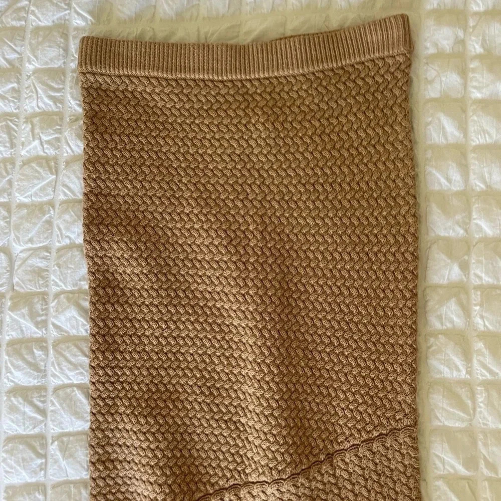 House of Harlow 1960 Lilja tan knit fringe maxi skirt - Picture 6 of 12